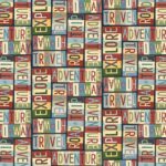 Adventure Awaits - Travel Words - Black