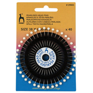 Rosettes Pearlised Pins - White