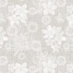 Purely Neutral - Flowers with Circles - Grey