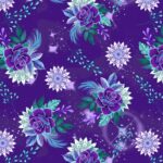Gypsy Violet - Flowers & Medallions - Purple
