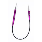 KnitPro Zing Fixed Circulars - 25cm Asymmetrical - 5.00mm