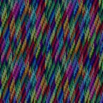 Fractal Flowers - Dotty Diagonal - Indigo