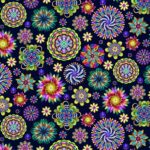 Fractal Forest - Medallion - Indigo