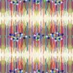 Fractal Forest - Static Border Stripe 24" - Cream