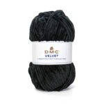 DMC Velvet Yarn - 010 Black