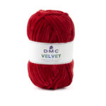 DMC Velvet Yarn - 016 Red
