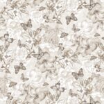 Flutter 108 - StudioE - Monotone Butterfly & Floral - Natural