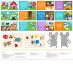 Huggable & Loveable Panels - There is a Mouse Small Books 36" - Multi
