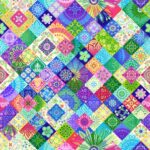 Caravan - Patchwork Medallions - Royal/Multi