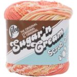 Lily Sugar 'n Cream Scrub Off Yarn - Papaya (90014)