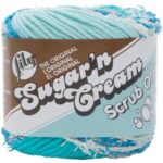 Lily Sugar 'n Cream Scrub Off Yarn - Spring Blue (90016)