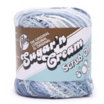 Lily Sugar 'n Cream Scrub Off Yarn - Ice (90042)