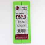 Bias Binding - Poly/Cotton Hangsell 25mm - 102 - Lime
