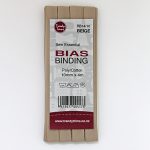 Bias Binding – Poly/Cotton Hangsell 10mm - 014 - Beige