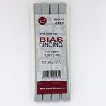 Bias Binding – Poly/Cotton Hangsell 10mm - 031 - Grey