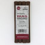 Bias Binding – Poly/Cotton Hangsell 10mm - 035 - Brown