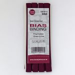 Bias Binding – Poly/Cotton Hangsell 10mm - 079 - Wine