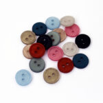 Polyester 2 Hole Button - Rowan Cotton Revive - 18L (11.5mm), 01 Pebble