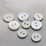 BG131718 Shirt Button, 2 hole - 18L (11.5mm), White