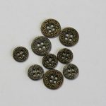 BG300263 Metal 4 hole - 18L (11.5mm), A/Brass
