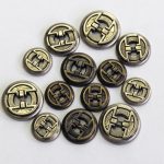 BG304052 Metal 2 hole - 20L (12.5mm), A/Brass