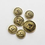 BG304489 Metal 2 hole - 24L (15mm), A/Gold