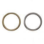 Metal Rings - 4 Black, 6mm