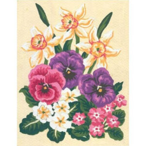 Collection d'Art Pansies Tapestry Canvas