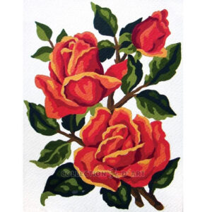 Collection d'Art Orange Roses Tapestry Canvas