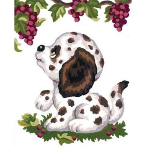 Collection d'Art Curious Puppy Tapestry Canvas