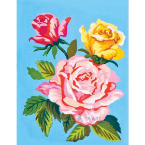 Collection d'Art Colourful Roses Tapestry Canvas