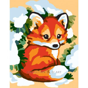 Collection d'Art Winter Fox Tapestry Canvas