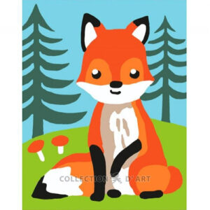Collection d'Art Forest Fox Tapestry Canvas