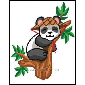 Collection d'Art Sleepy Panda Tapestry Canvas