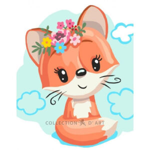 Collection d'Art Cute Fox Tapestry Canvas