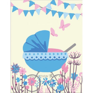 Collection d'Art Blue Pram Tapestry Canvas