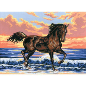 Collection d'Art Beach Horse Tapestry Canvas