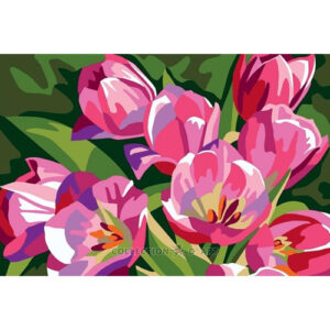 Collection d'Art Pink Tulips Tapestry Canvas