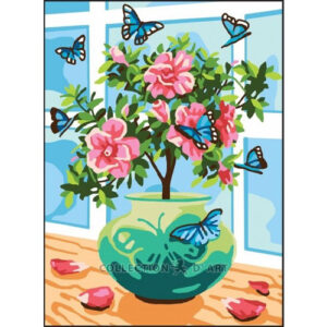 Collection d'Art Roses & Butterflies Tapestry Canvas