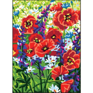 Collection d'Art Garden of Poppies Tapestry Canvas