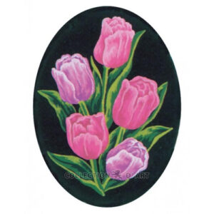 Collection d'Art Pink Tulips Tapestry Canvas