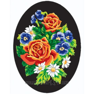 Collection d'Art Roses & Pansies Tapestry Canvas
