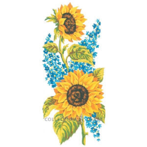 Collection d'Art Sunflowers & Morning Glory Tapestry Canvas