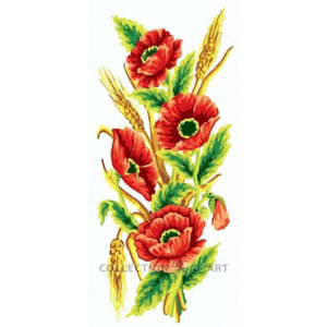 Collection d'Art Poppies & Wheat Tapestry Canvas