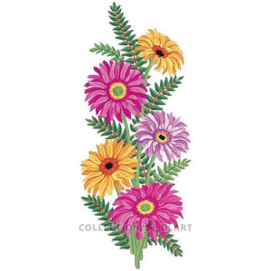 Collection d'Art Pink & Yellow Daisies Tapestry Canvas