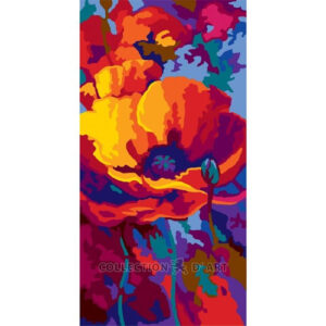 Collection d'Art Close-Up Poppy Tapestry Canvas