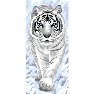 Collection d'Art White Tiger Tapestry Canvas