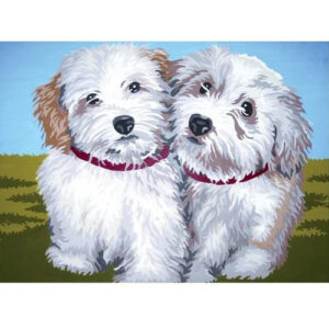 Collection d'Art Maltese Dogs Tapestry Canvas