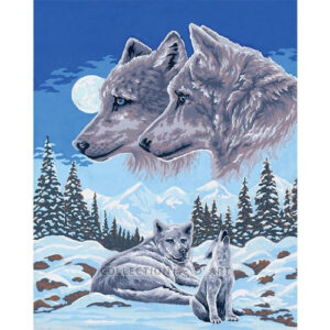 Collection d'Art Wolves Tapestry Canvas