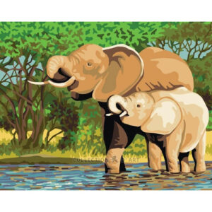 Collection d'Art Elephants Tapestry Canvas